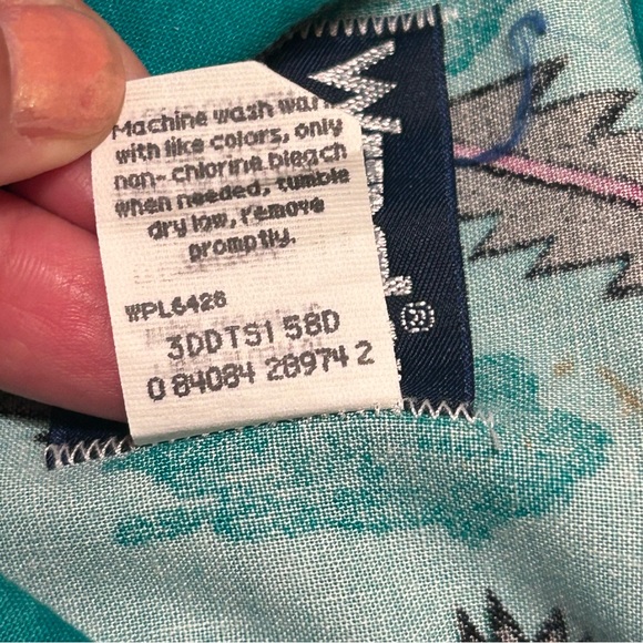 Wrangler Men’s Made in the USA Vintage Aztec Casual Button Down | Size XL 17.5” - Picture 7 of 9